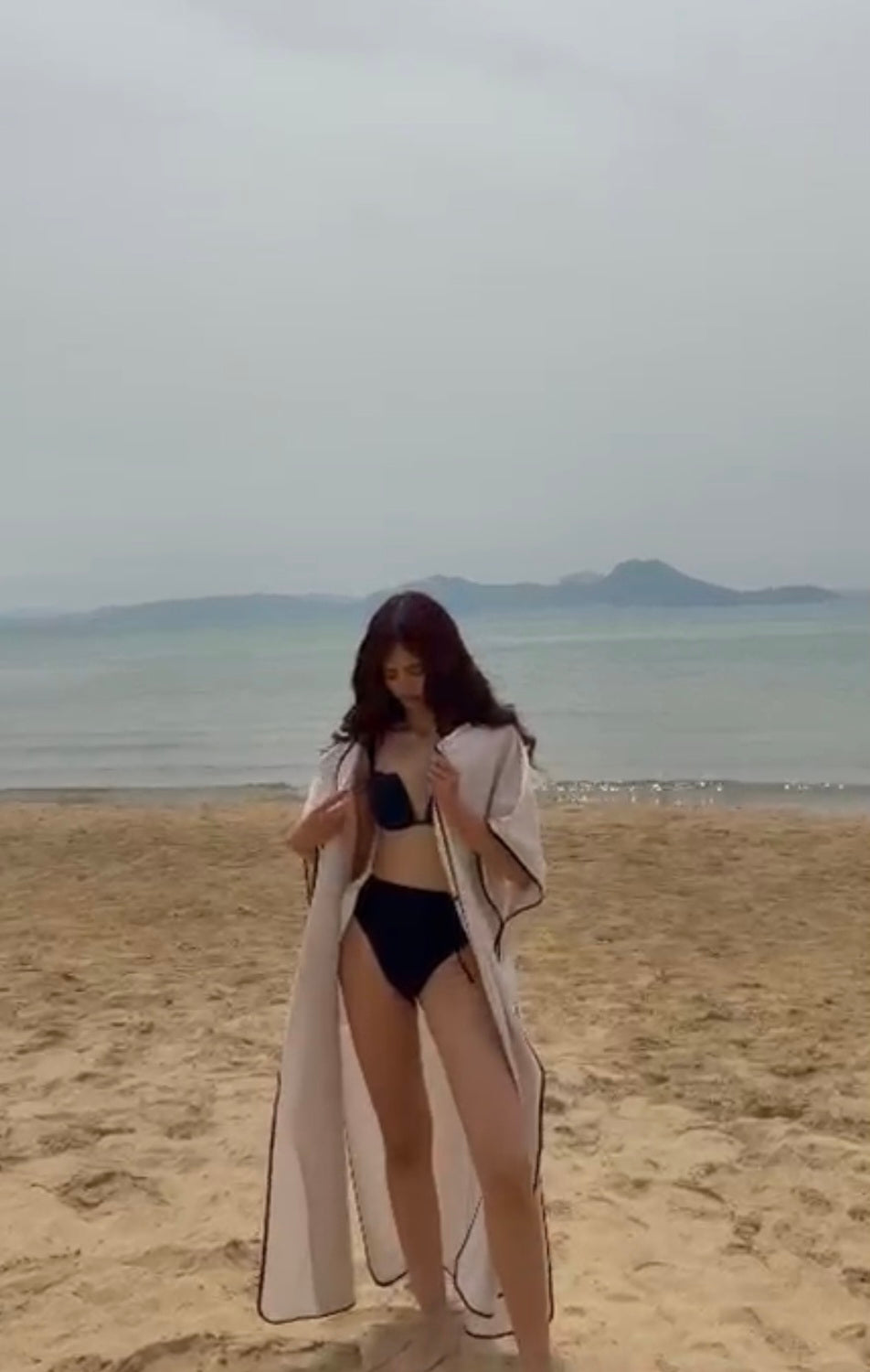 Kimono bicolore